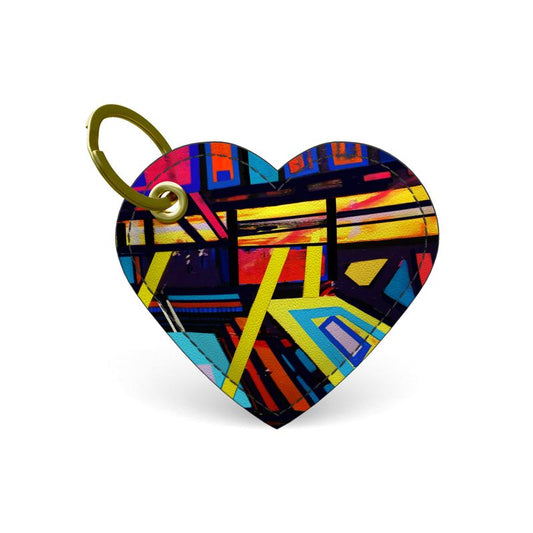 Premium Painted Edge Keyring in Bright Colors