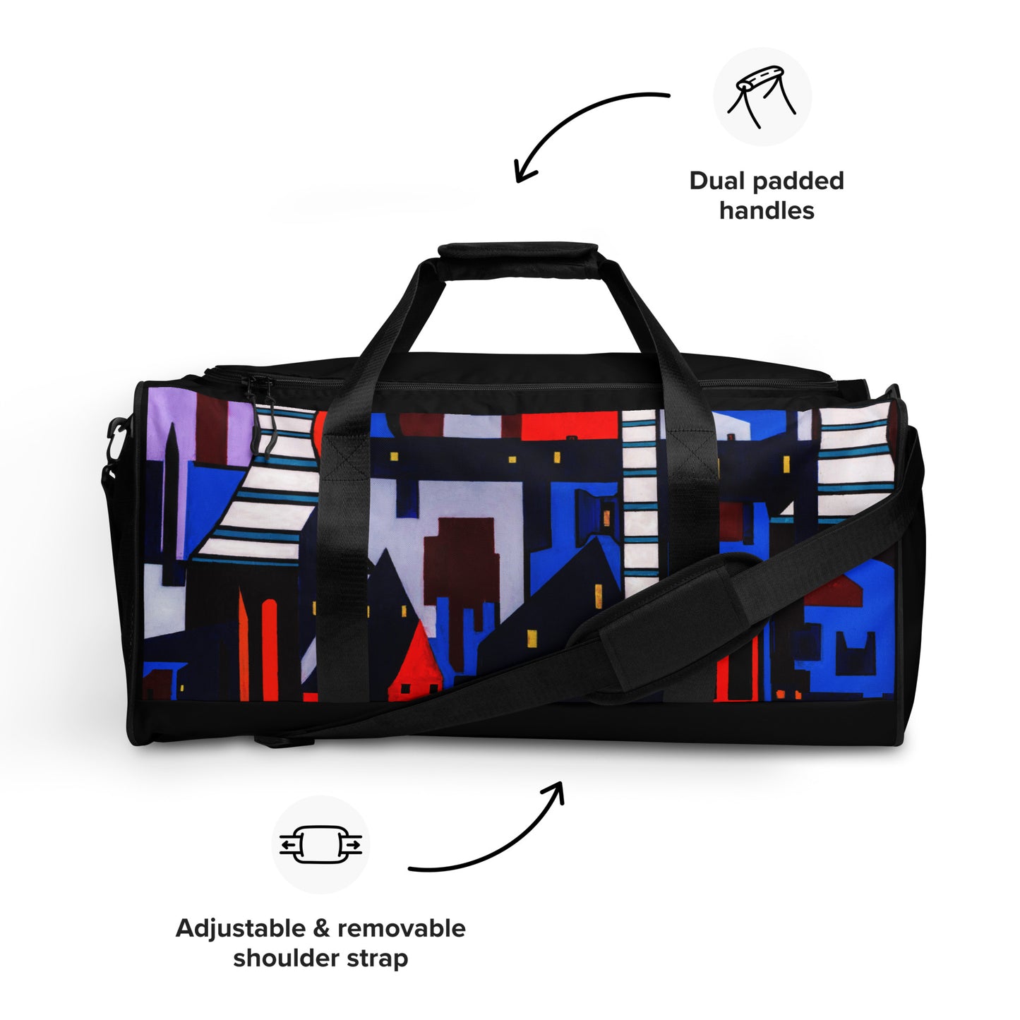 Abstract City-  Duffle bag