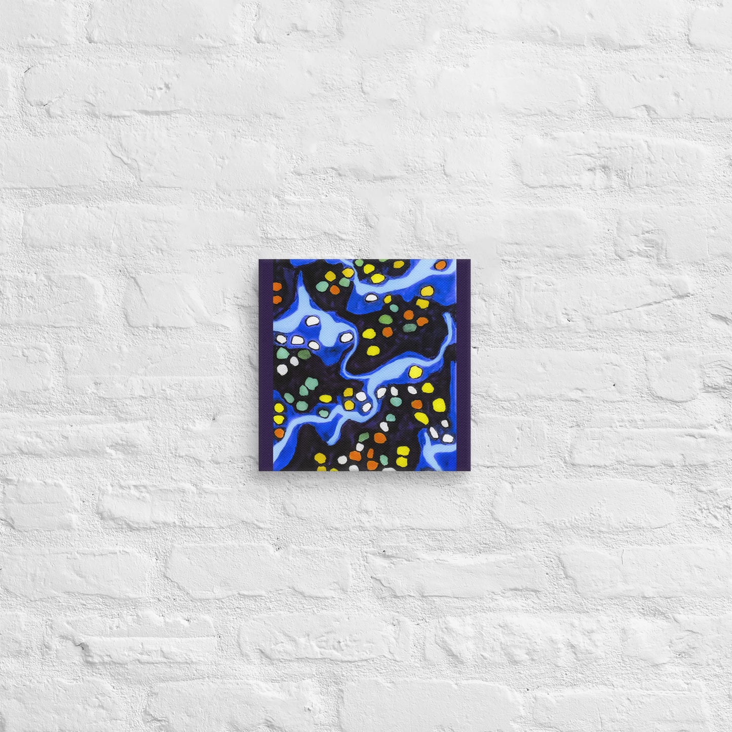 Unframed Canvas- Abstract in Blue