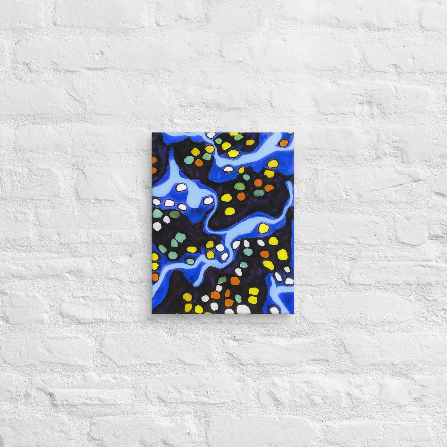 Unframed Canvas- Abstract in Blue