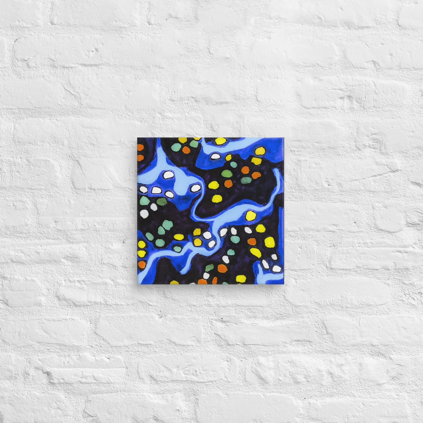 Unframed Canvas- Abstract in Blue