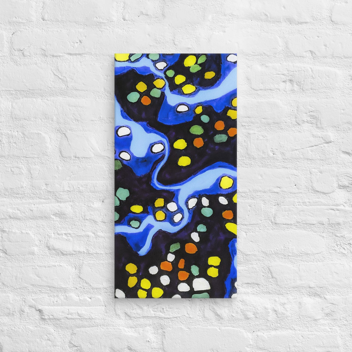 Unframed Canvas- Abstract in Blue