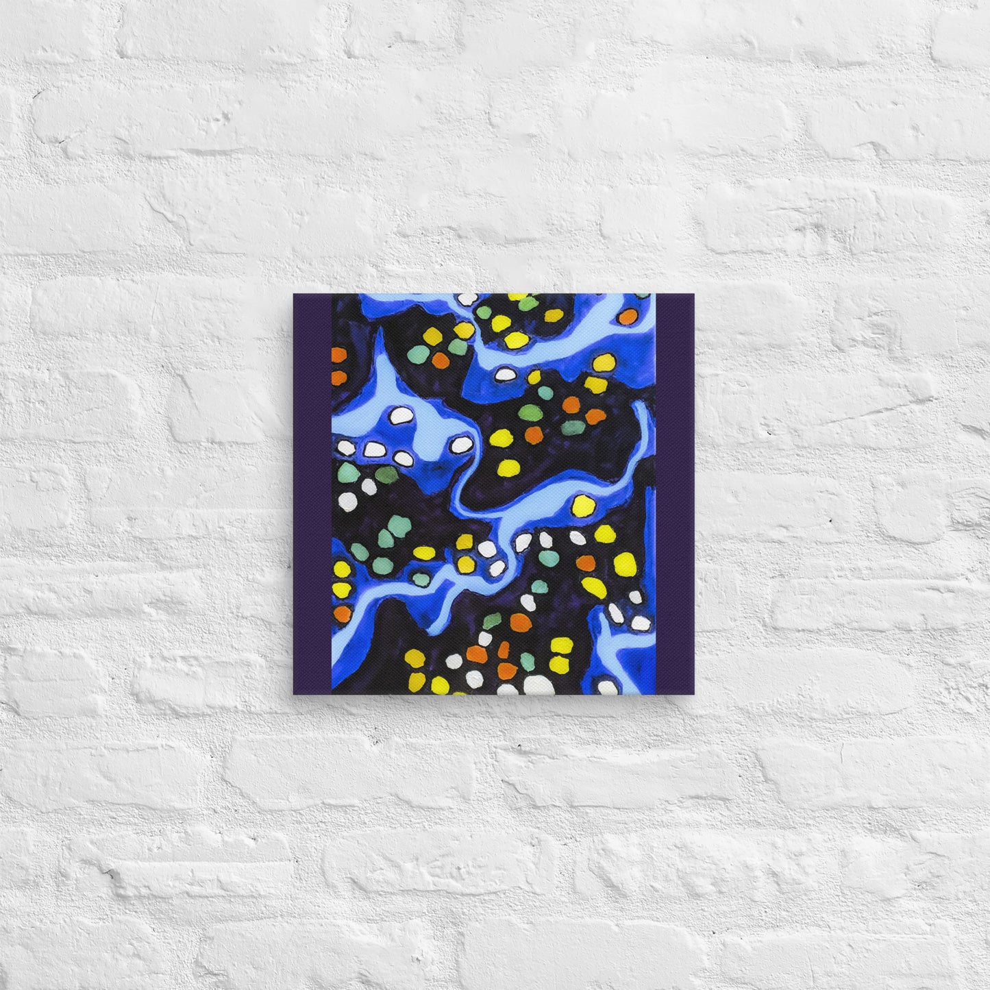 Unframed Canvas- Abstract in Blue