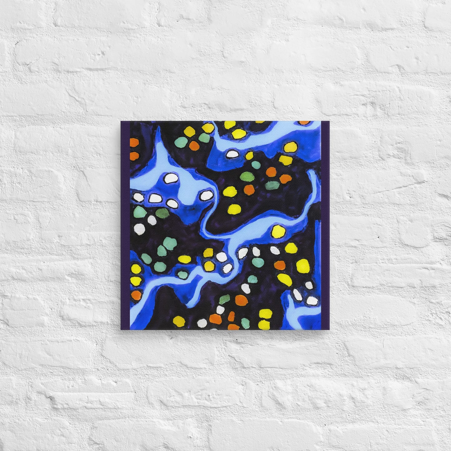 Unframed Canvas- Abstract in Blue