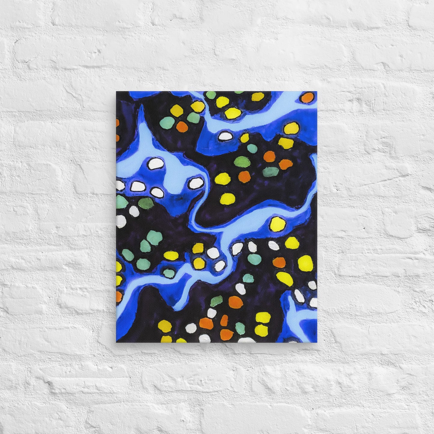 Unframed Canvas- Abstract in Blue