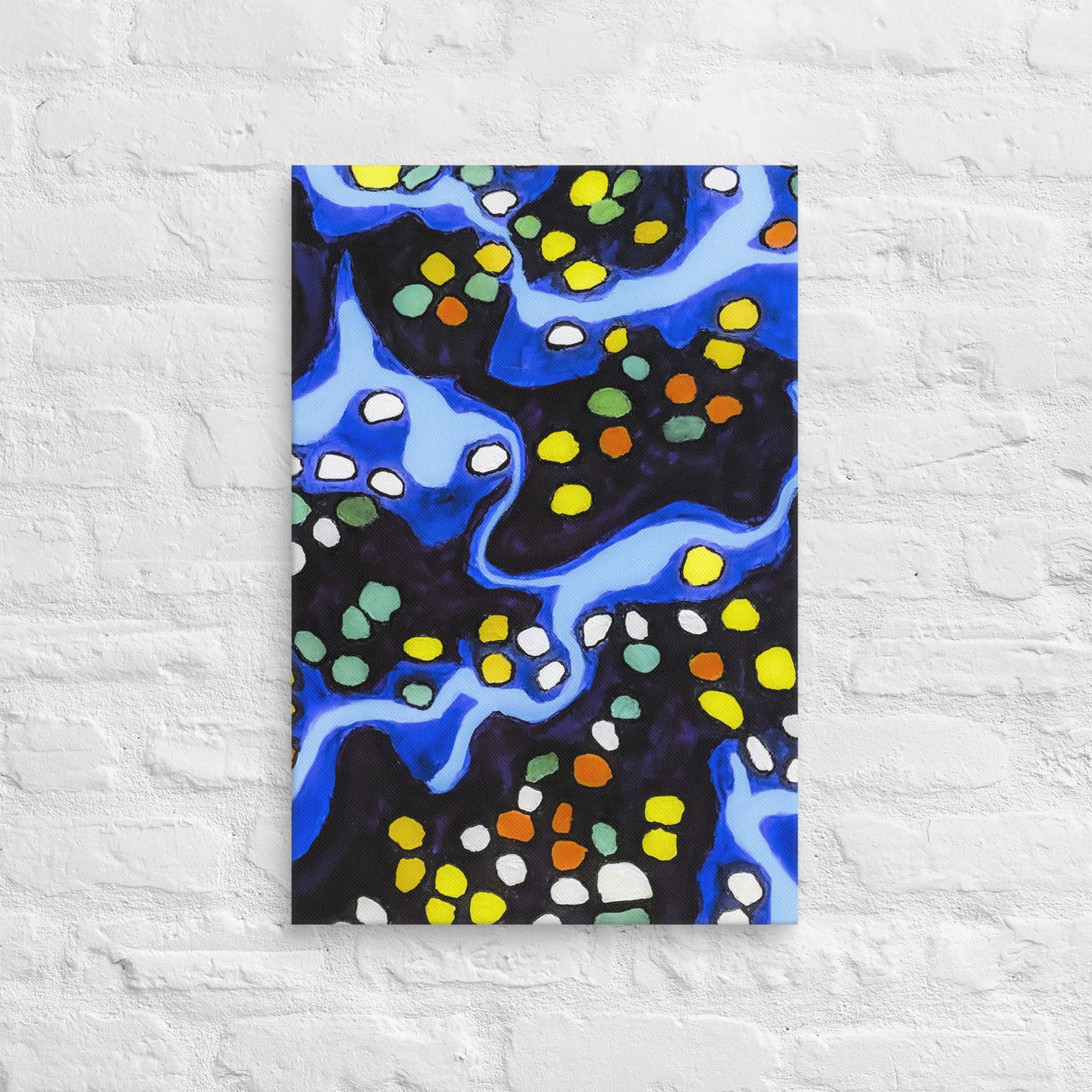 Unframed Canvas- Abstract in Blue