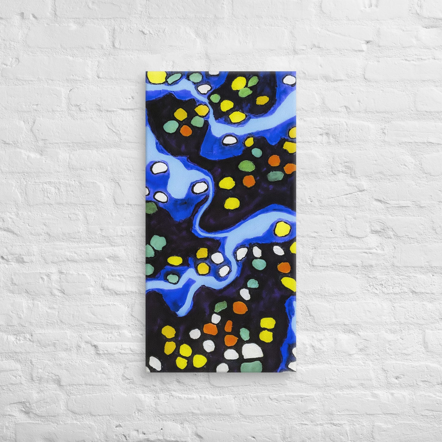 Unframed Canvas- Abstract in Blue