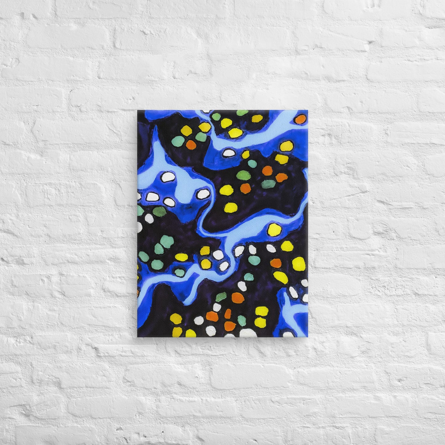 Unframed Canvas- Abstract in Blue