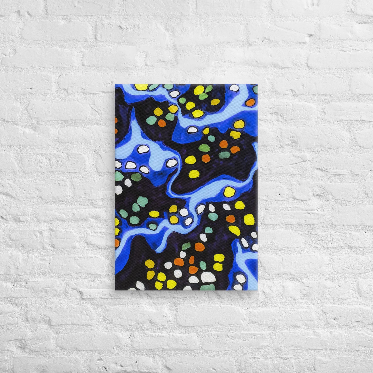 Unframed Canvas- Abstract in Blue