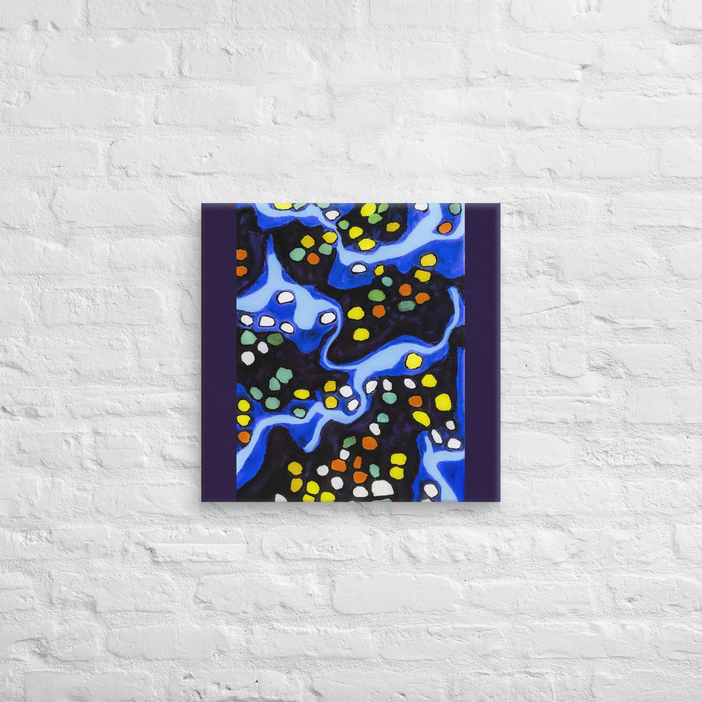 Unframed Canvas- Abstract in Blue