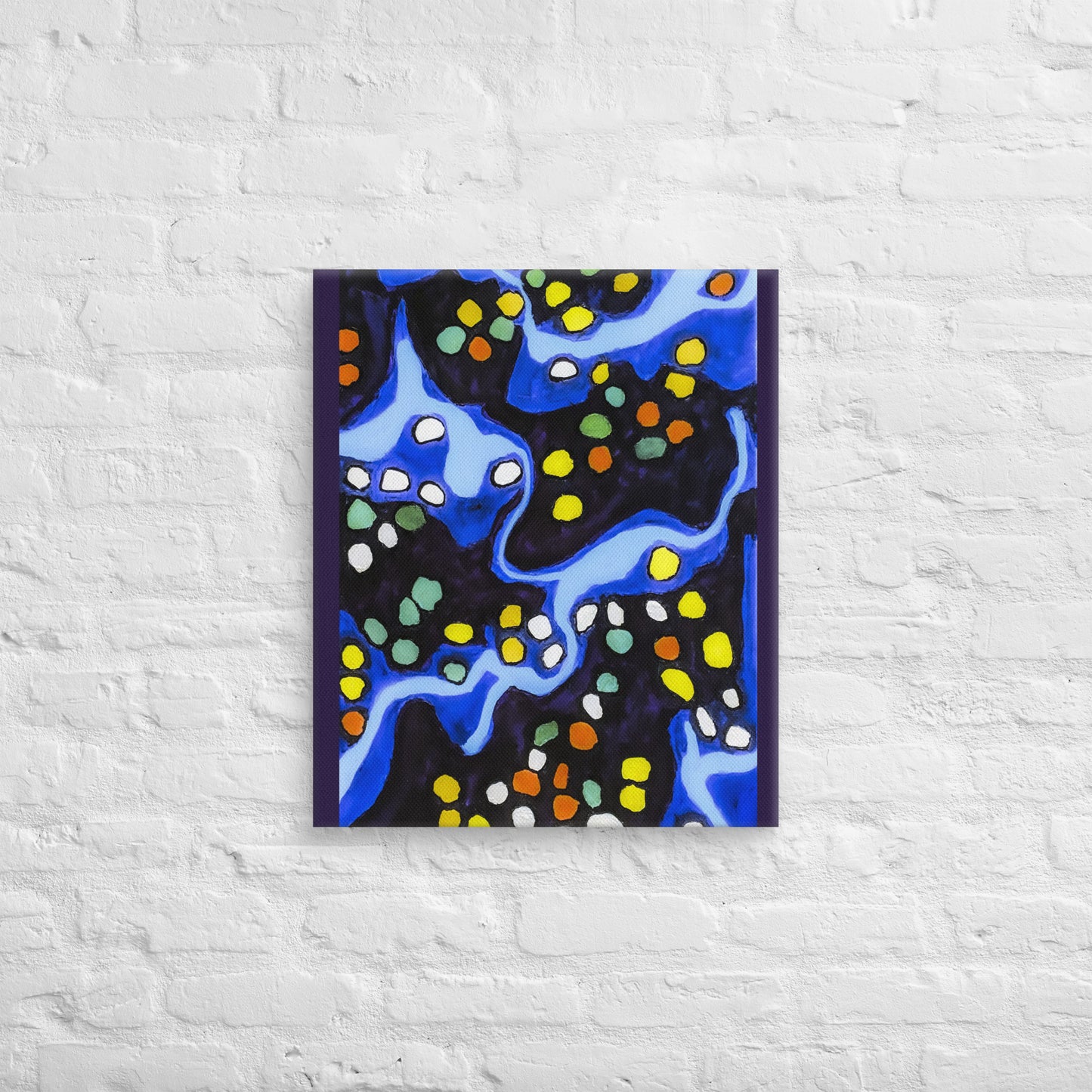 Unframed Canvas- Abstract in Blue