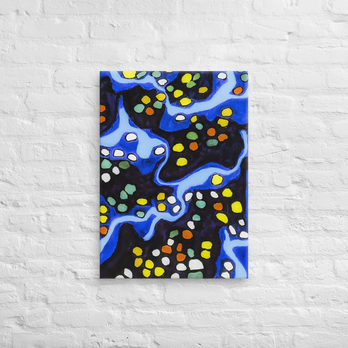 Unframed Canvas- Abstract in Blue