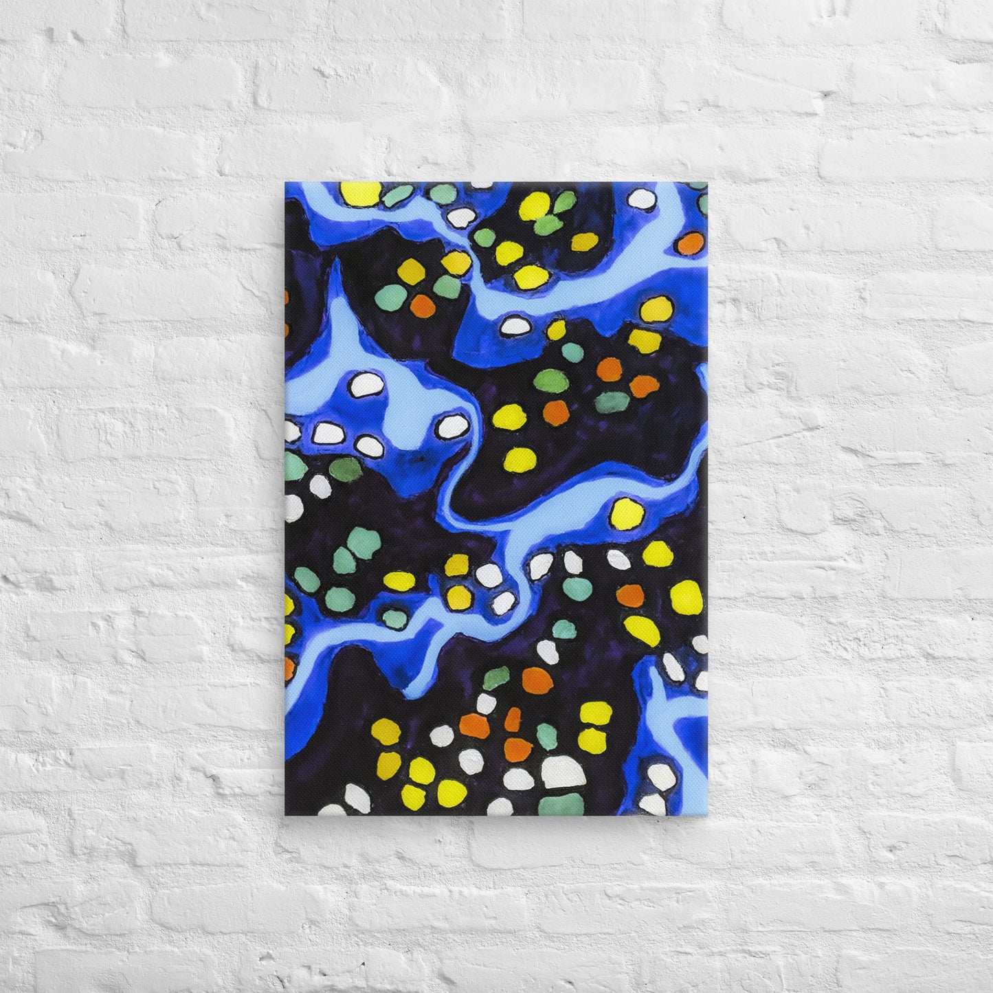 Unframed Canvas- Abstract in Blue