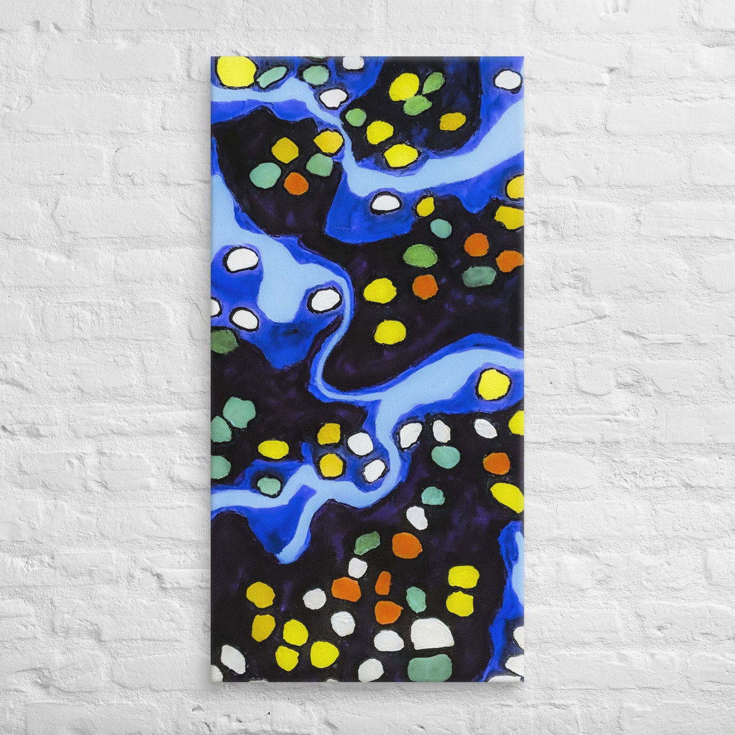 Unframed Canvas- Abstract in Blue