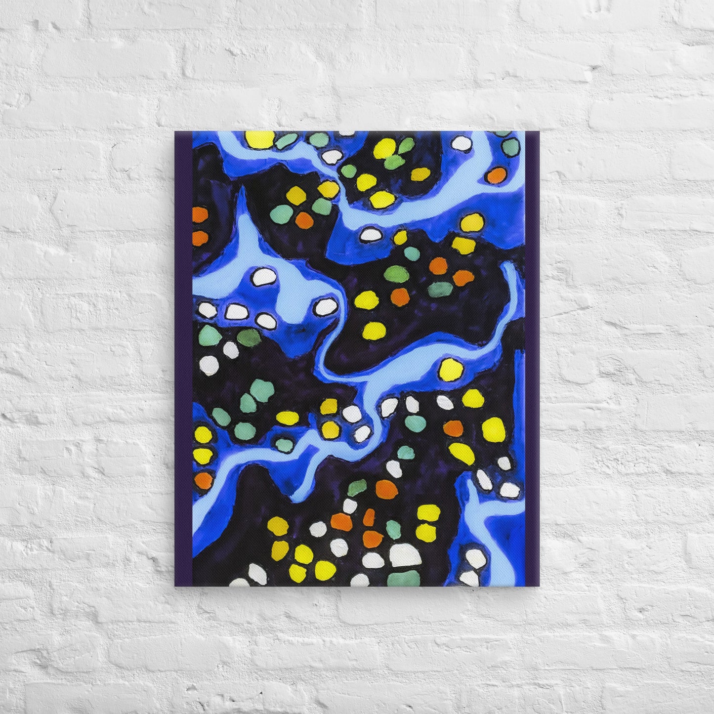 Unframed Canvas- Abstract in Blue