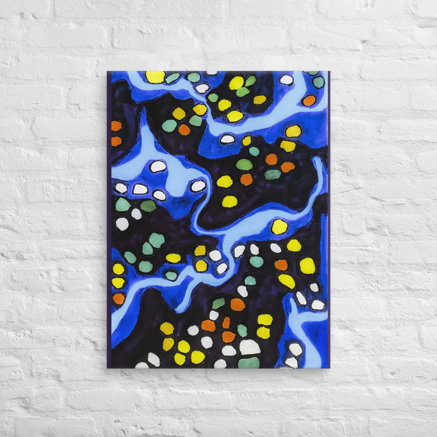 Unframed Canvas- Abstract in Blue