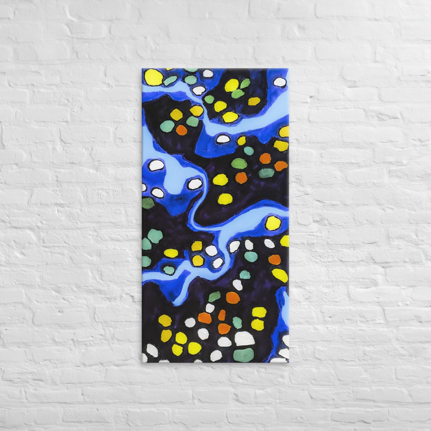 Unframed Canvas- Abstract in Blue