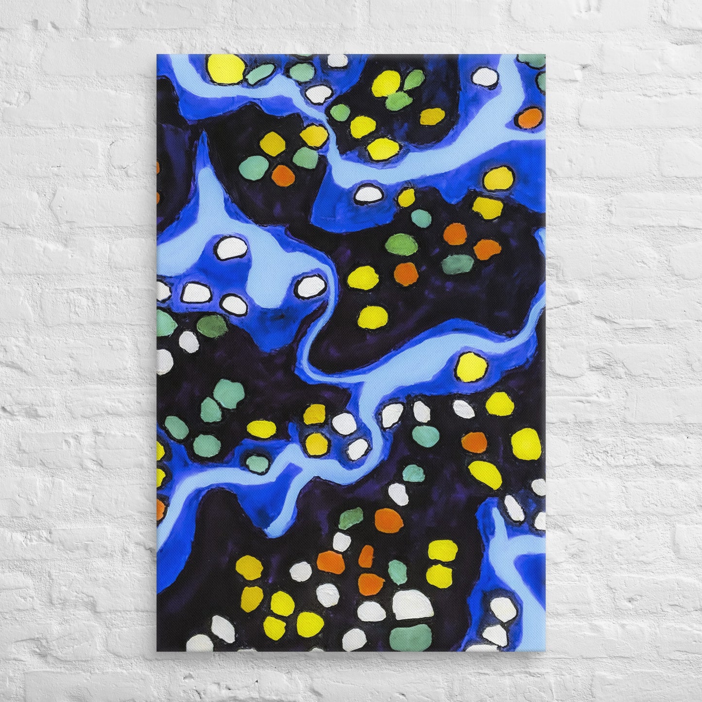 Unframed Canvas- Abstract in Blue