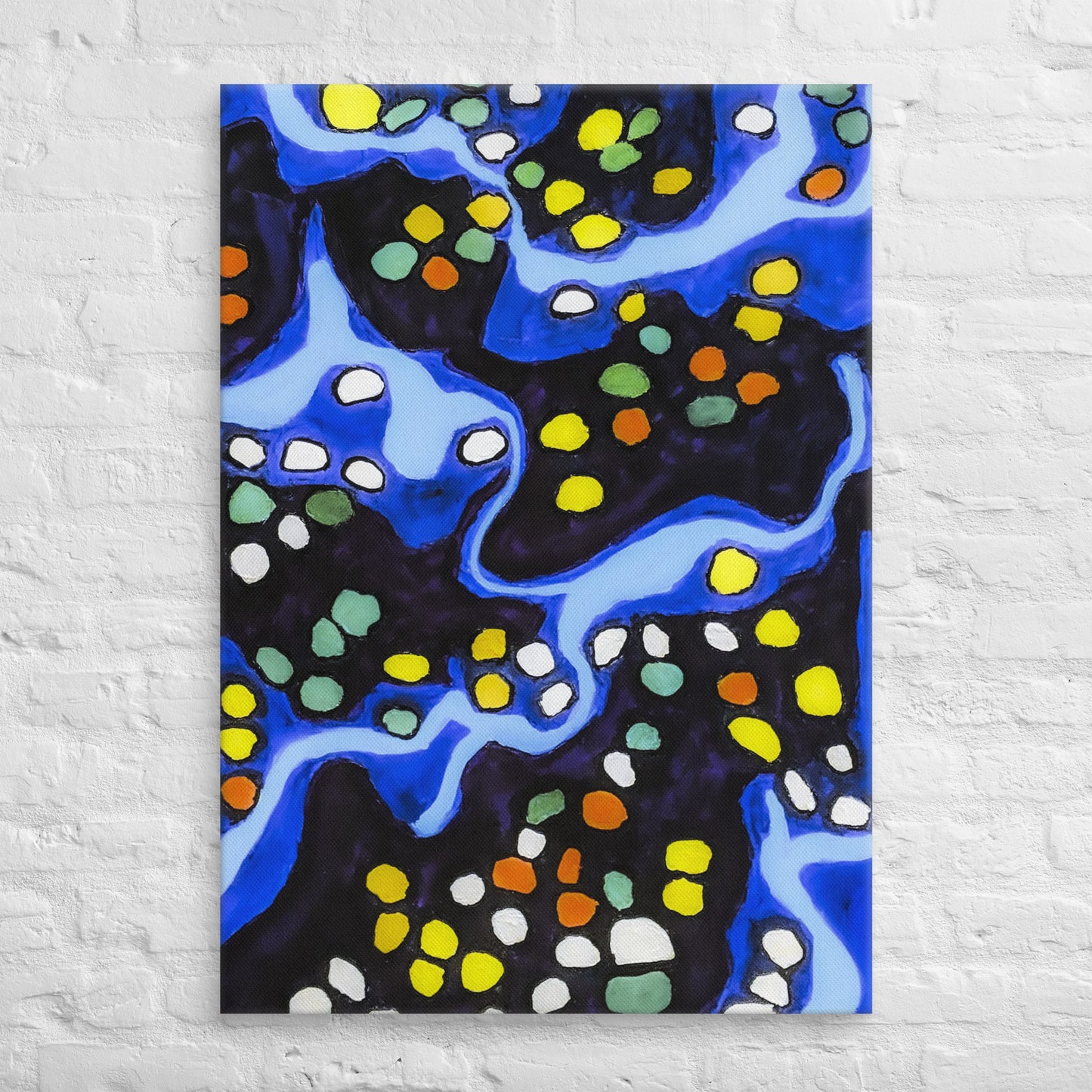 Unframed Canvas- Abstract in Blue