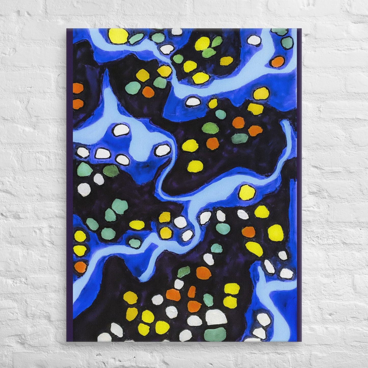 Unframed Canvas- Abstract in Blue