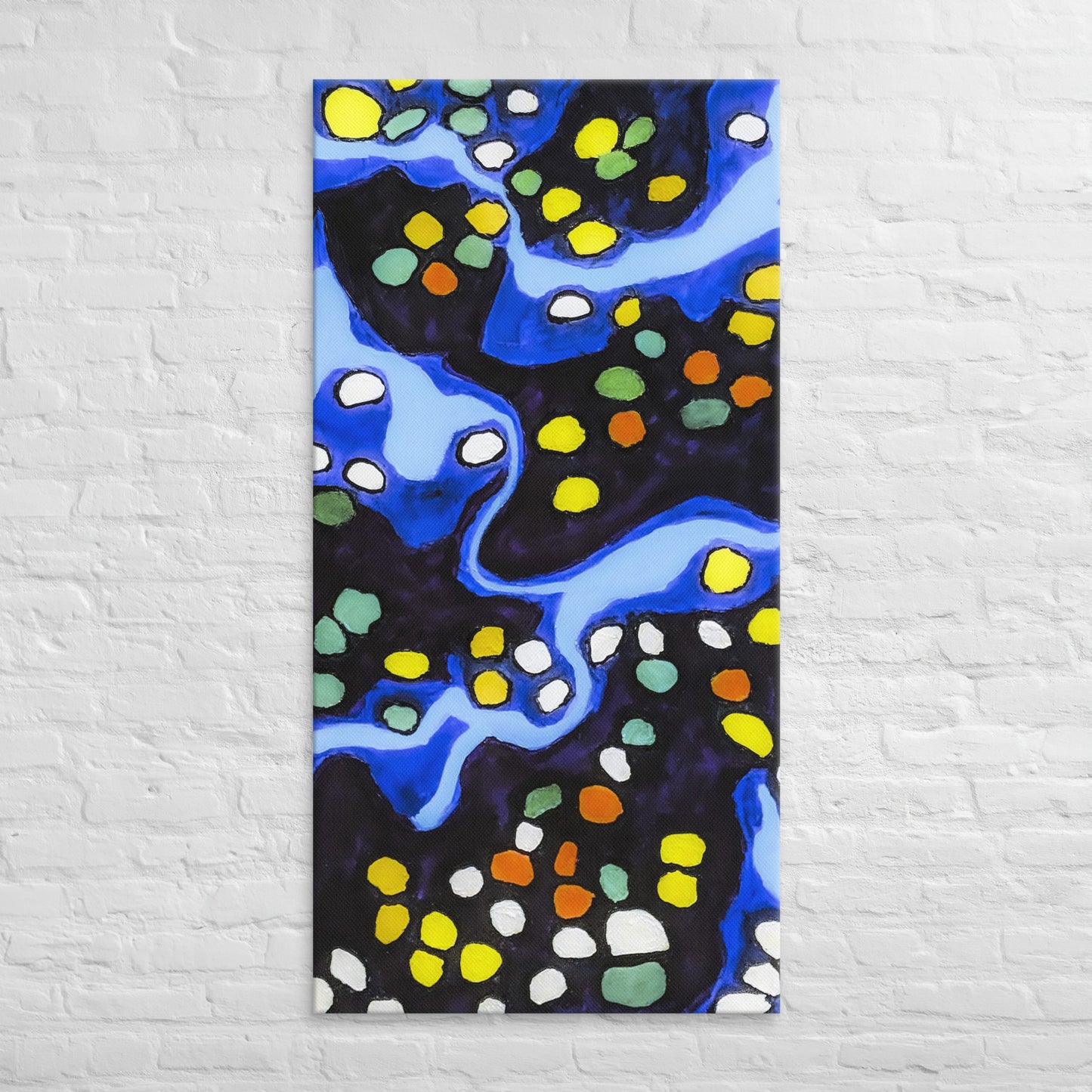 Unframed Canvas- Abstract in Blue