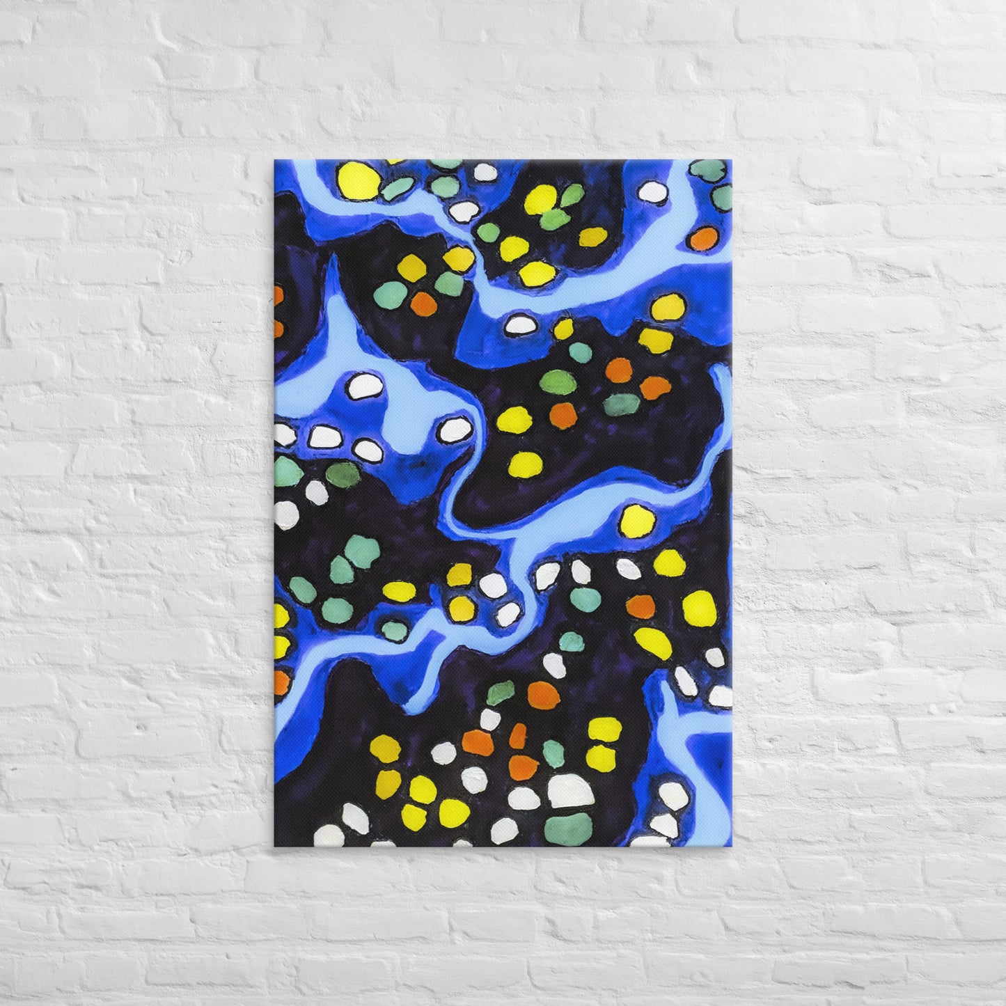 Unframed Canvas- Abstract in Blue