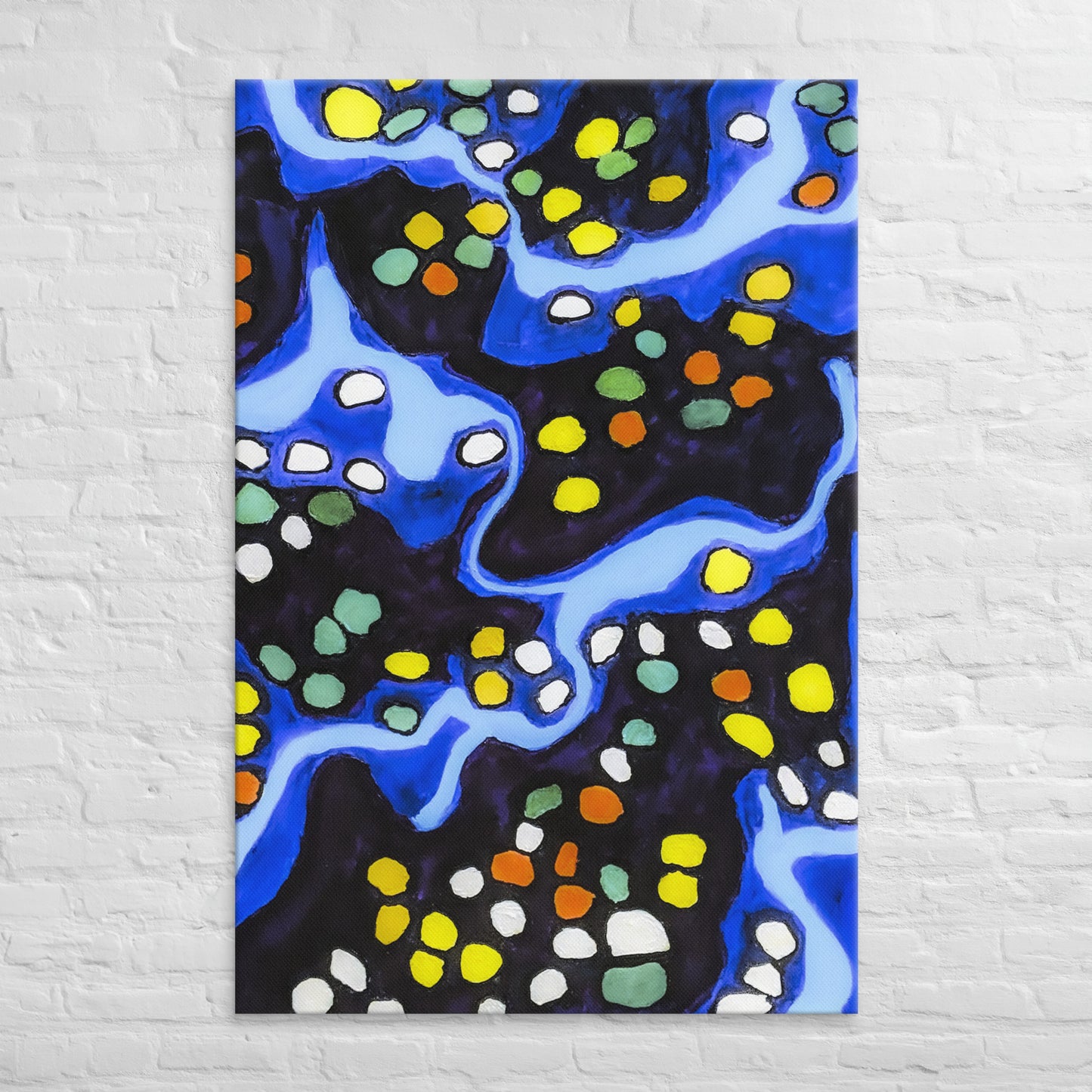 Unframed Canvas- Abstract in Blue