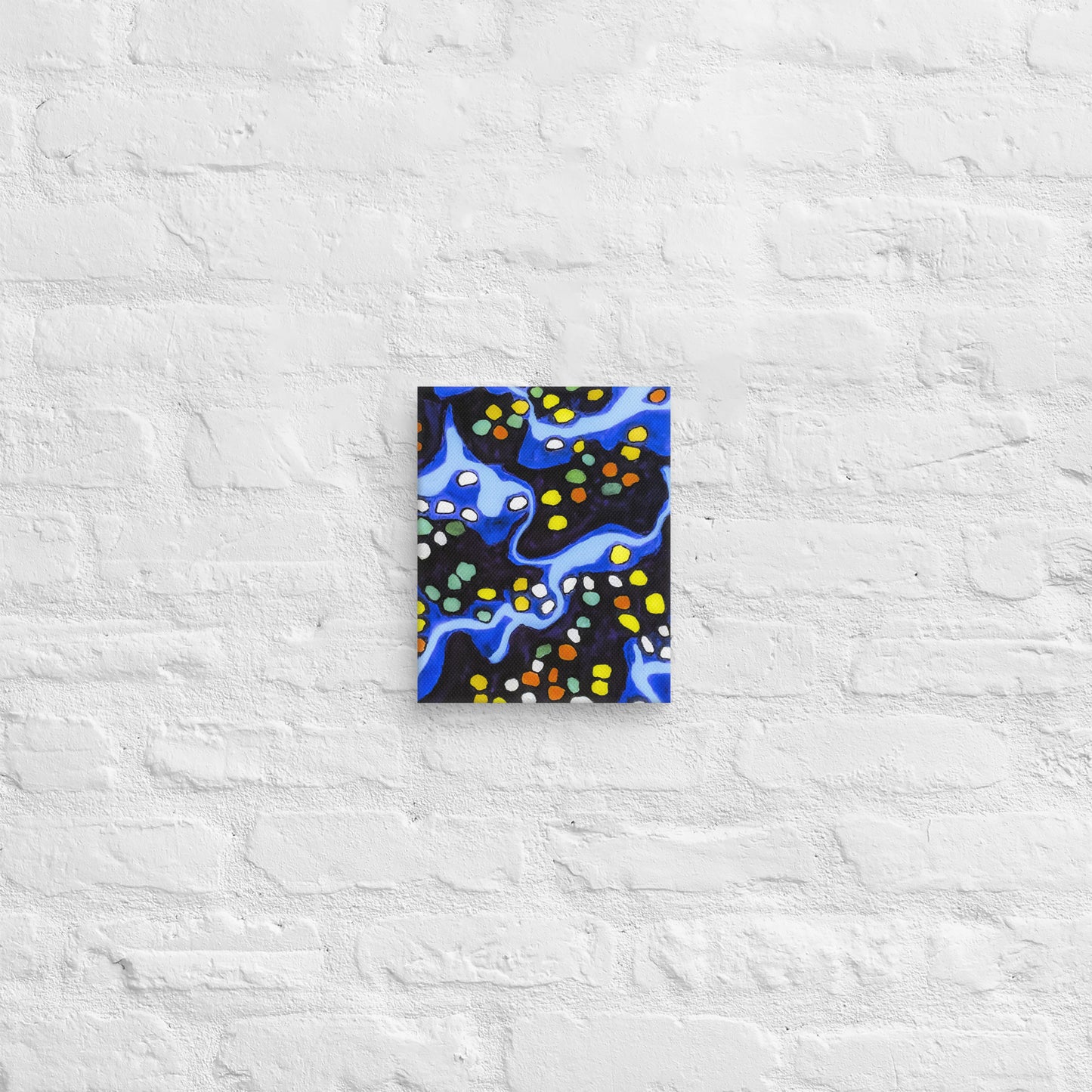 Unframed Canvas- Abstract in Blue