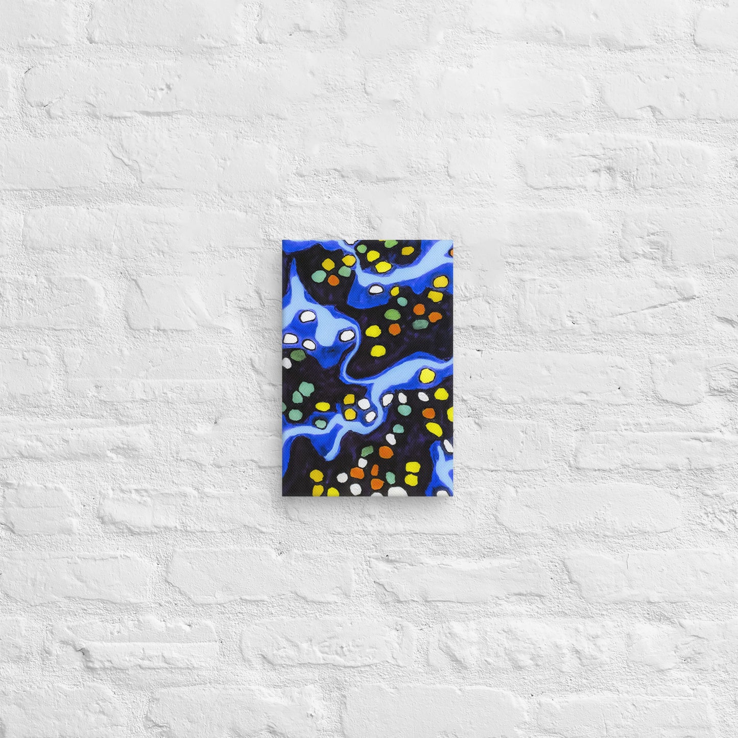 Unframed Canvas- Abstract in Blue