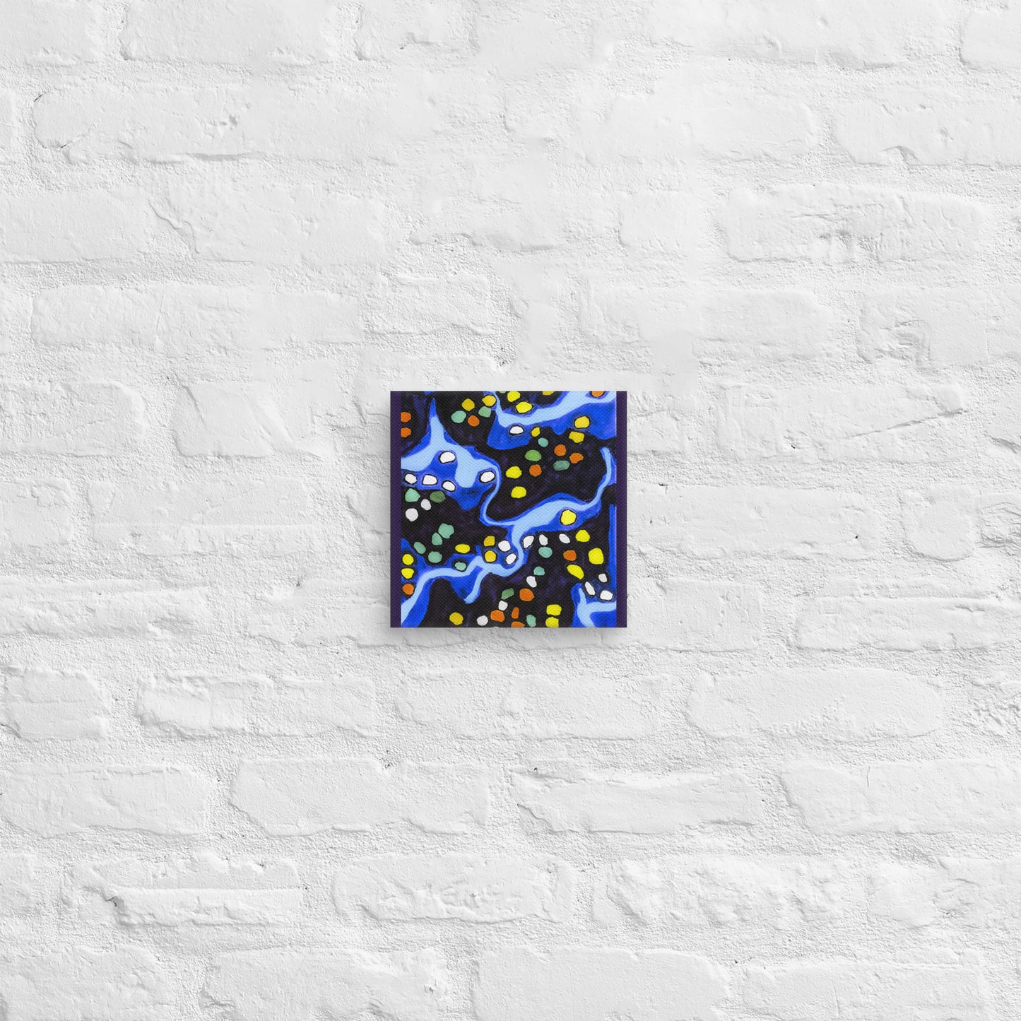 Unframed Canvas- Abstract in Blue