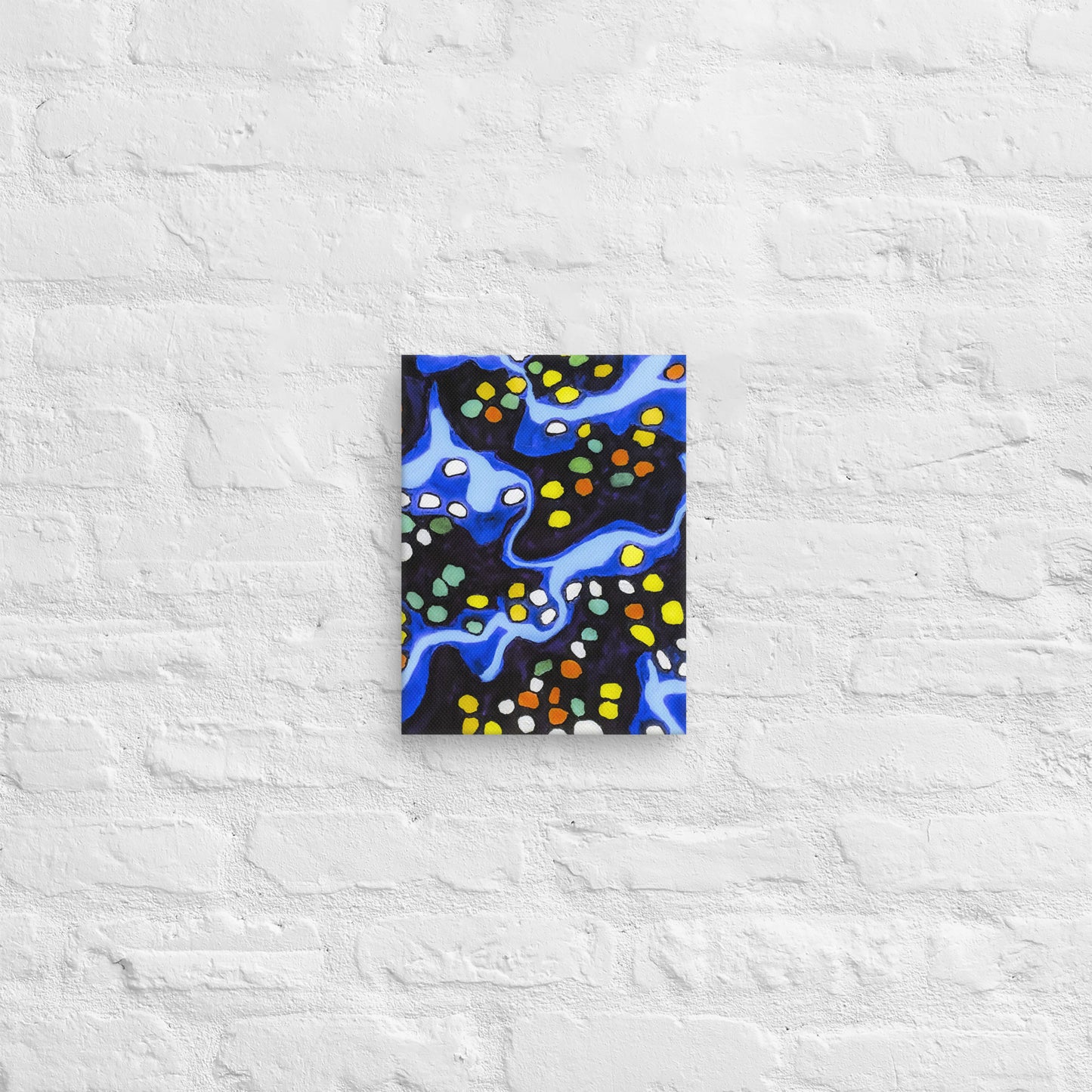 Unframed Canvas- Abstract in Blue