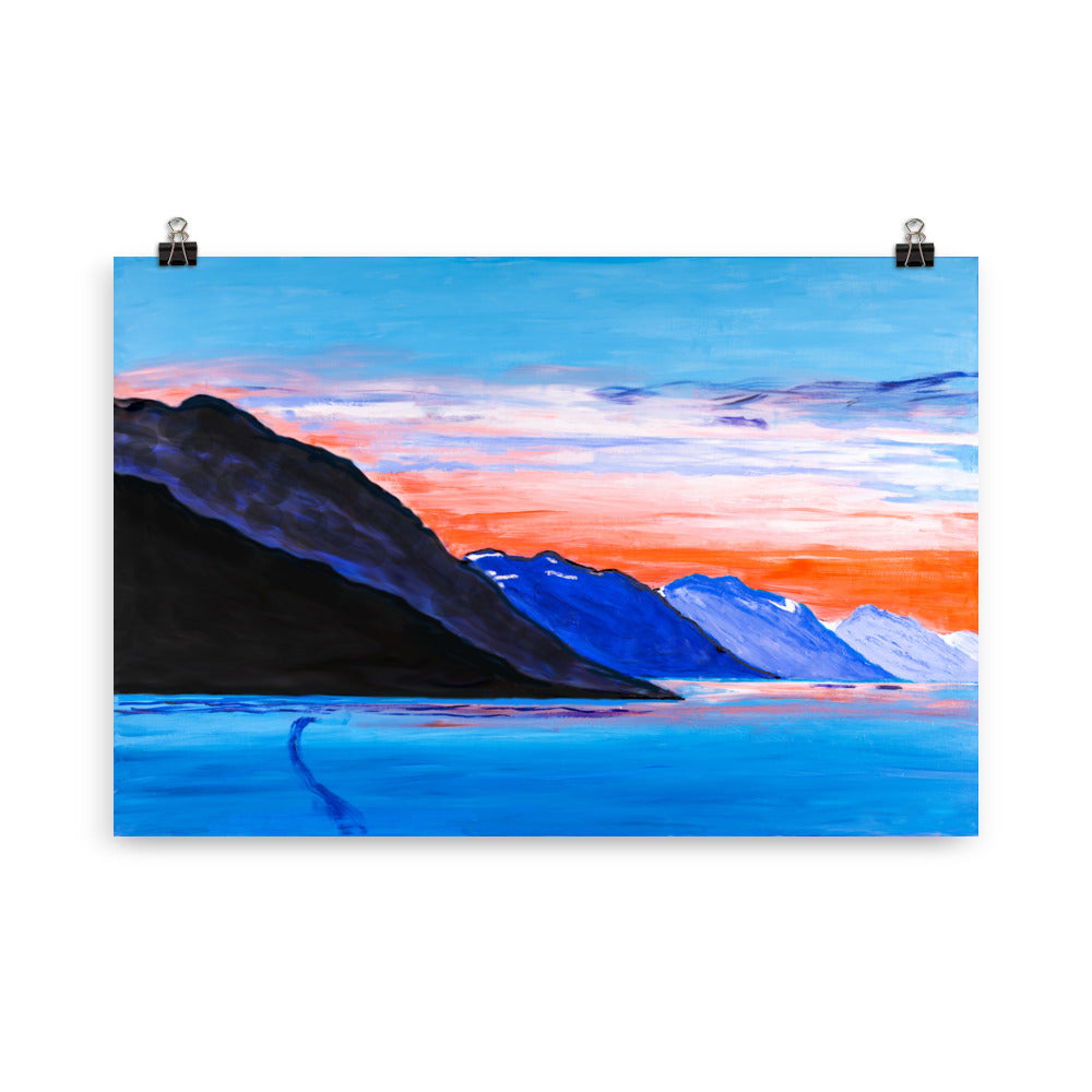 Alaskan Sunset- Poster