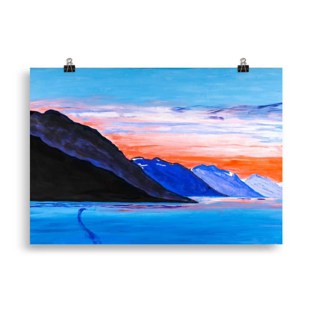 Alaskan Sunset- Poster