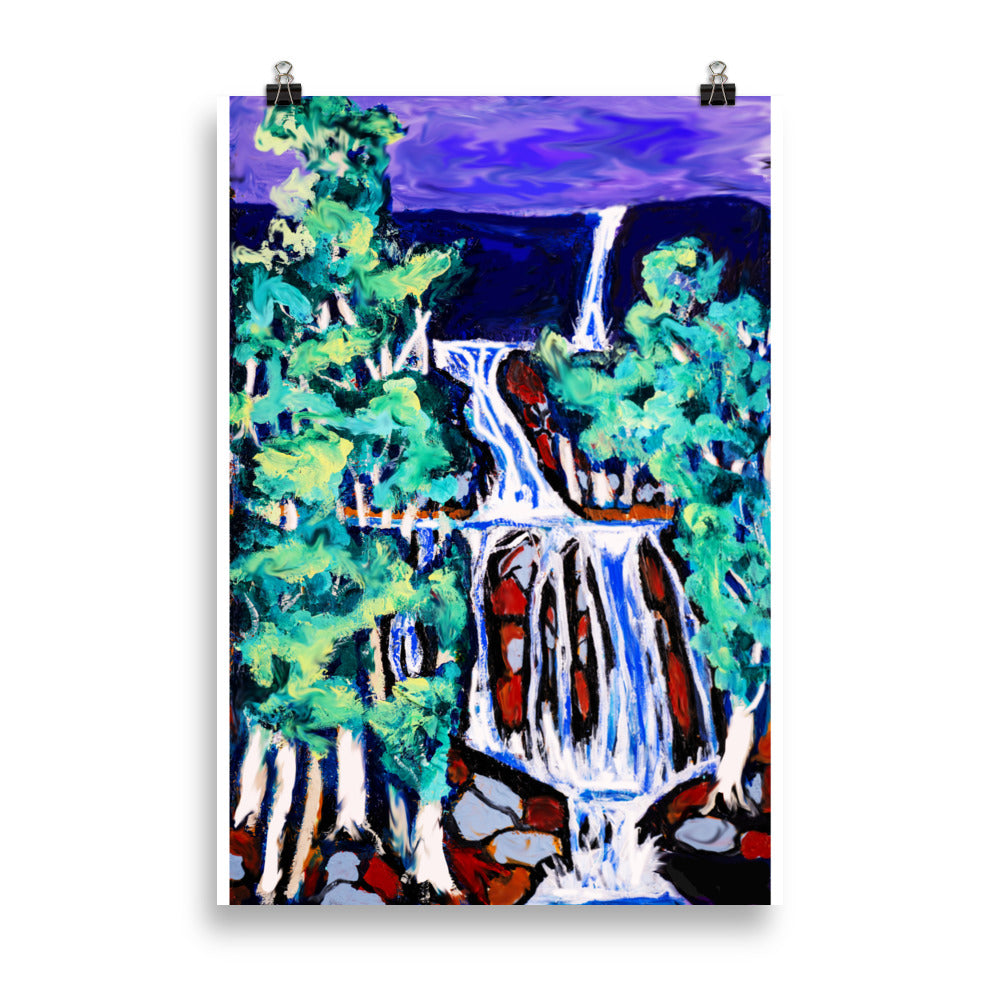 Canadian Waterfall- Poster