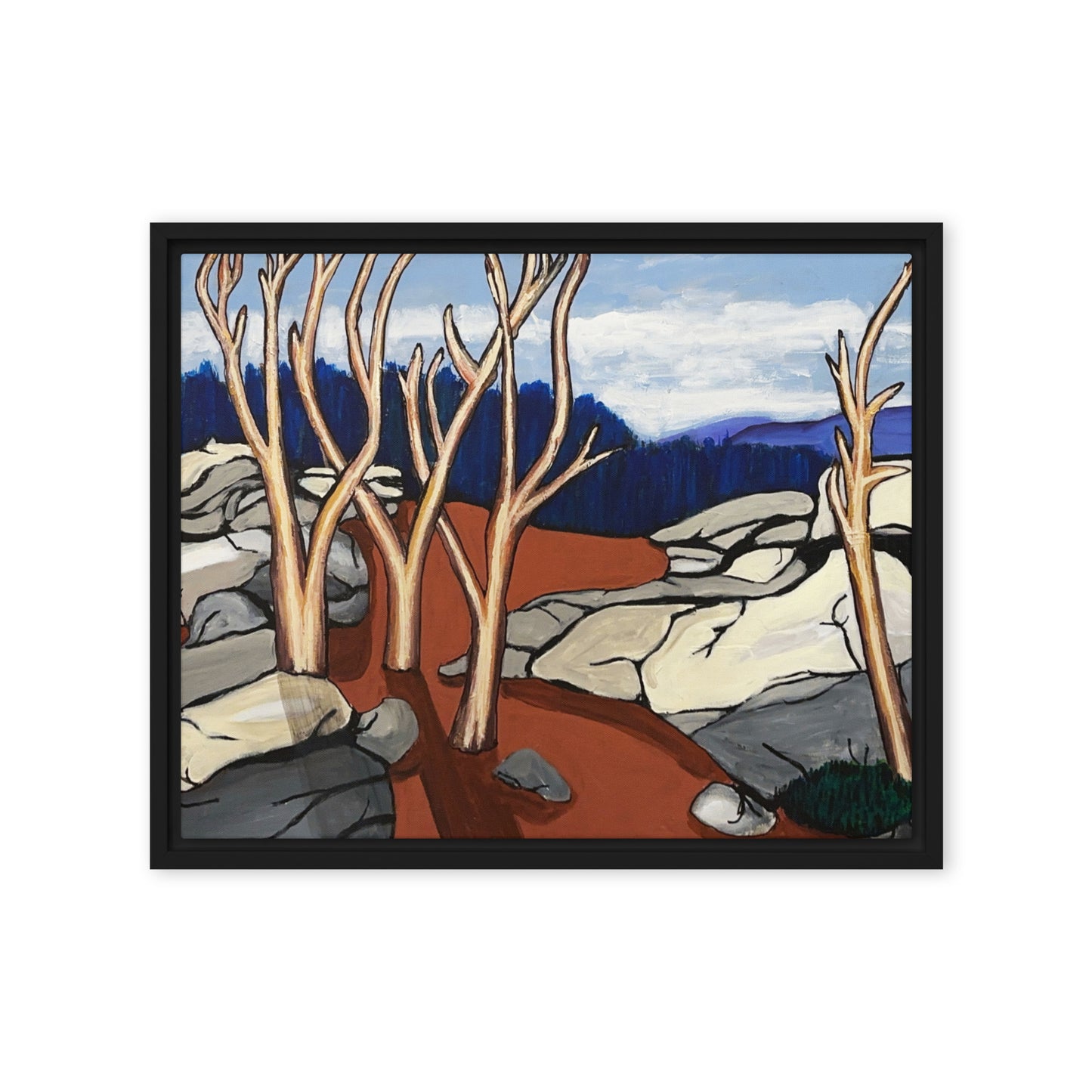 Annapolis Rocks- Framed canvas