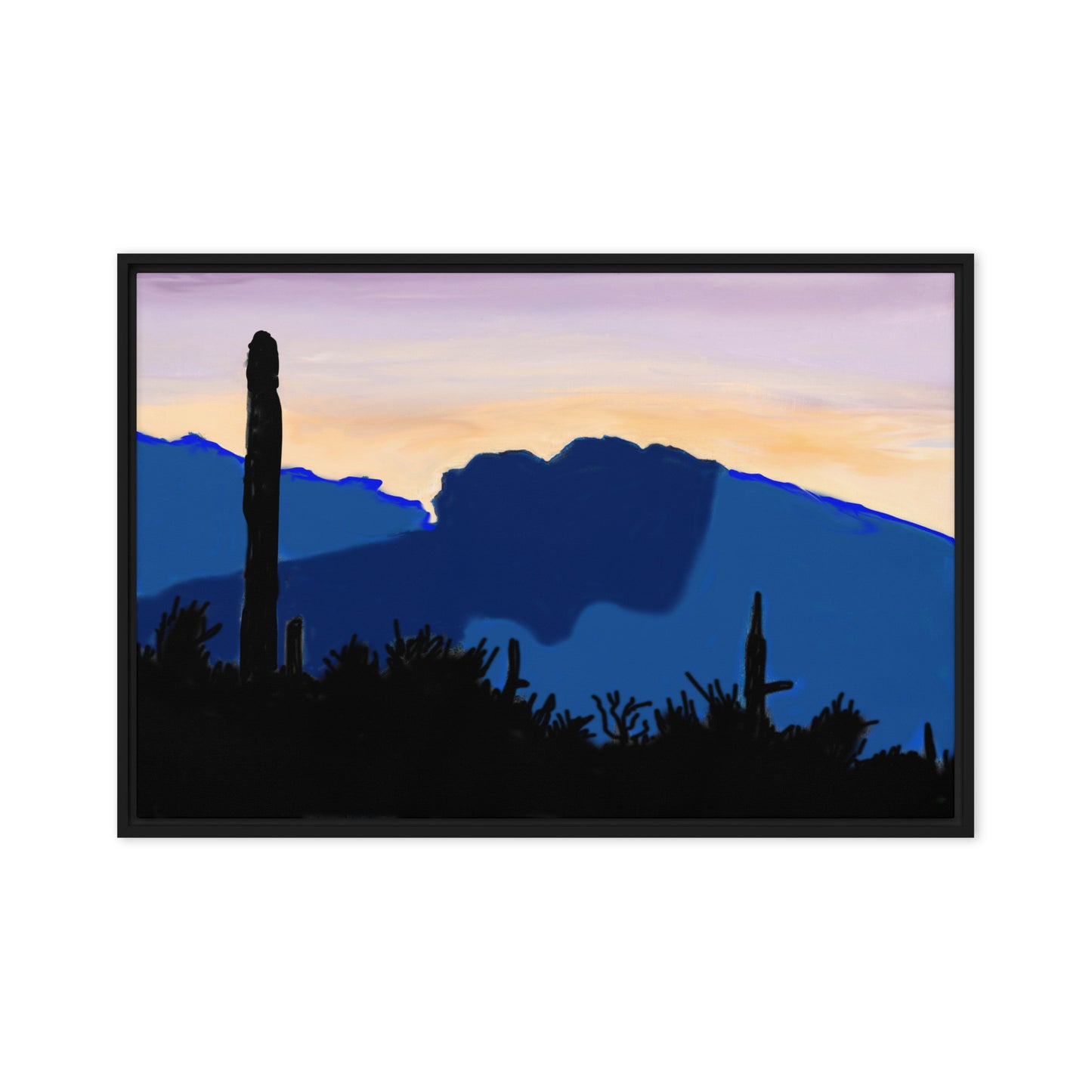 Arizona at Dusk- Framed canvas