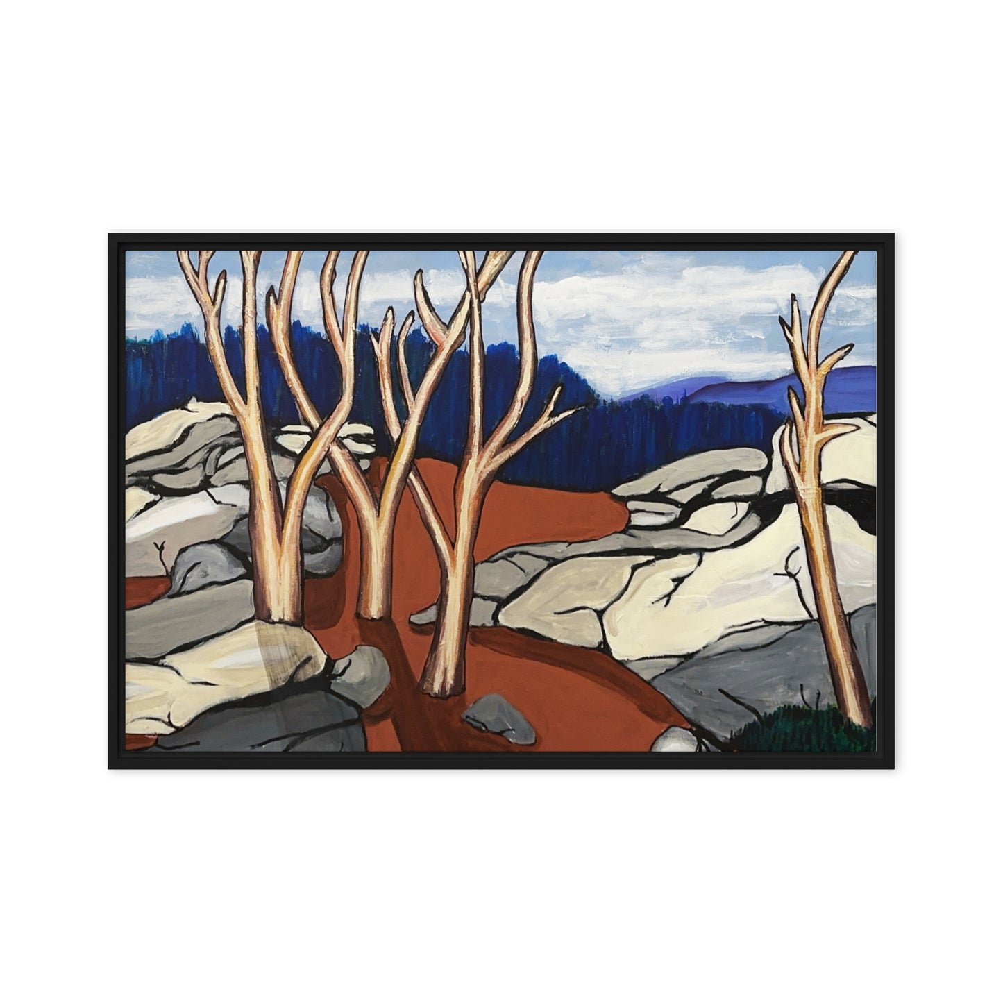 Annapolis Rocks- Framed canvas