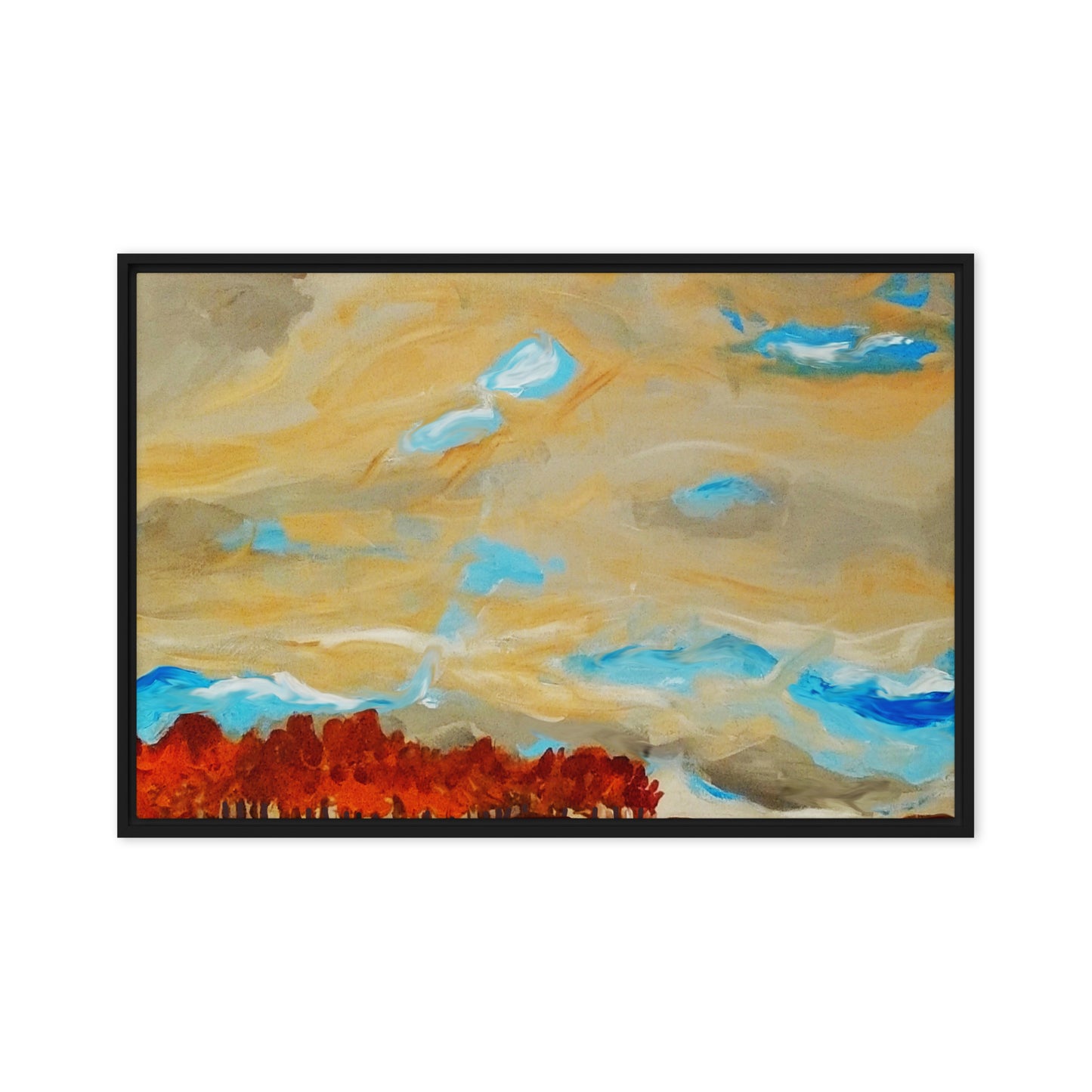 Delaware Beautiful Sky- Framed canvas