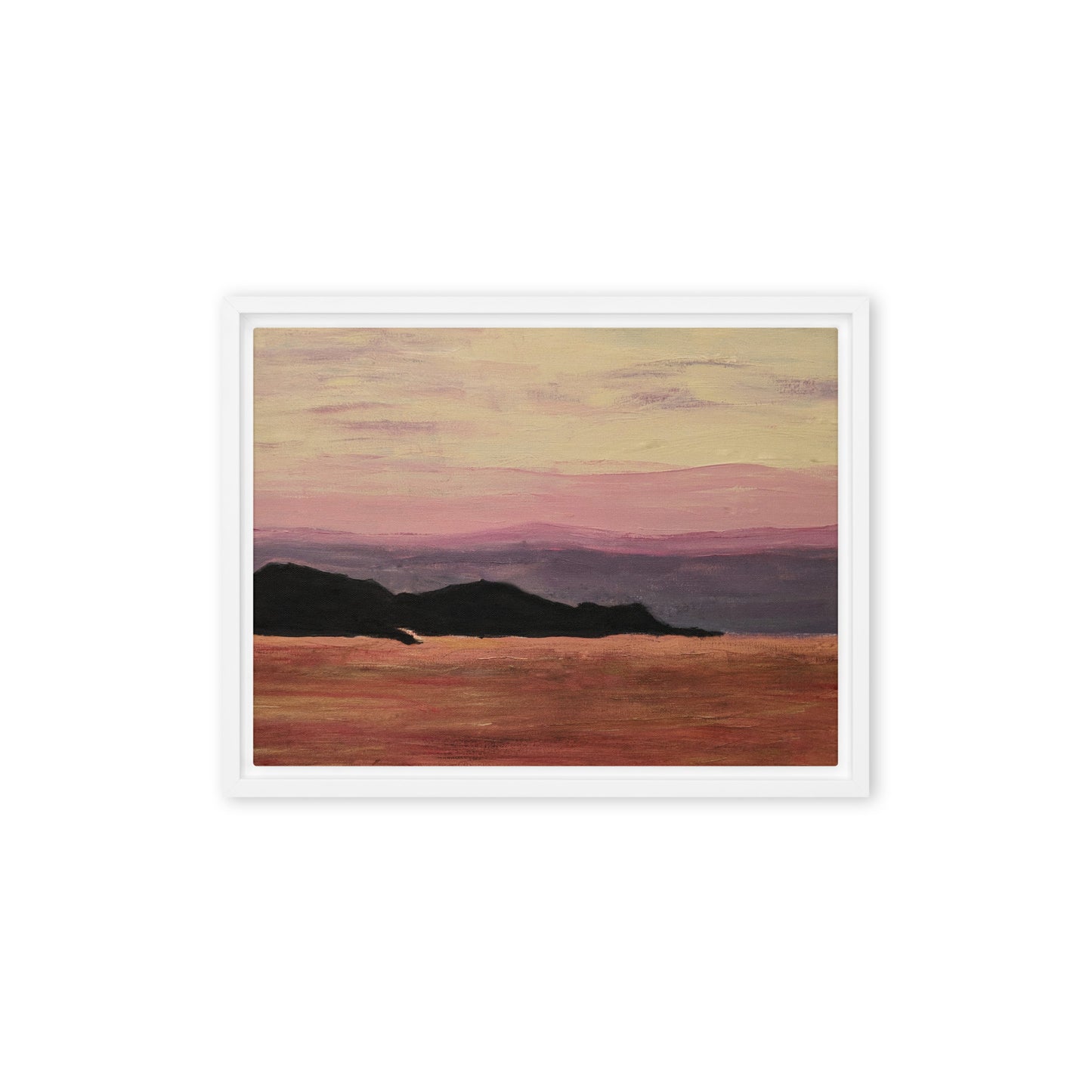 Dusk at Sea- Framed canvas