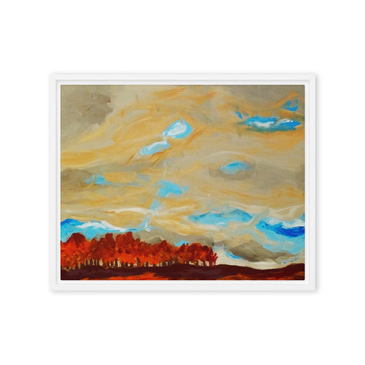 Delaware Beautiful Sky- Framed canvas