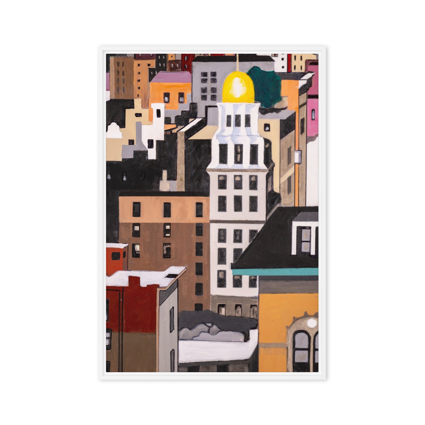 Gramercy Park North-  Framed canvas