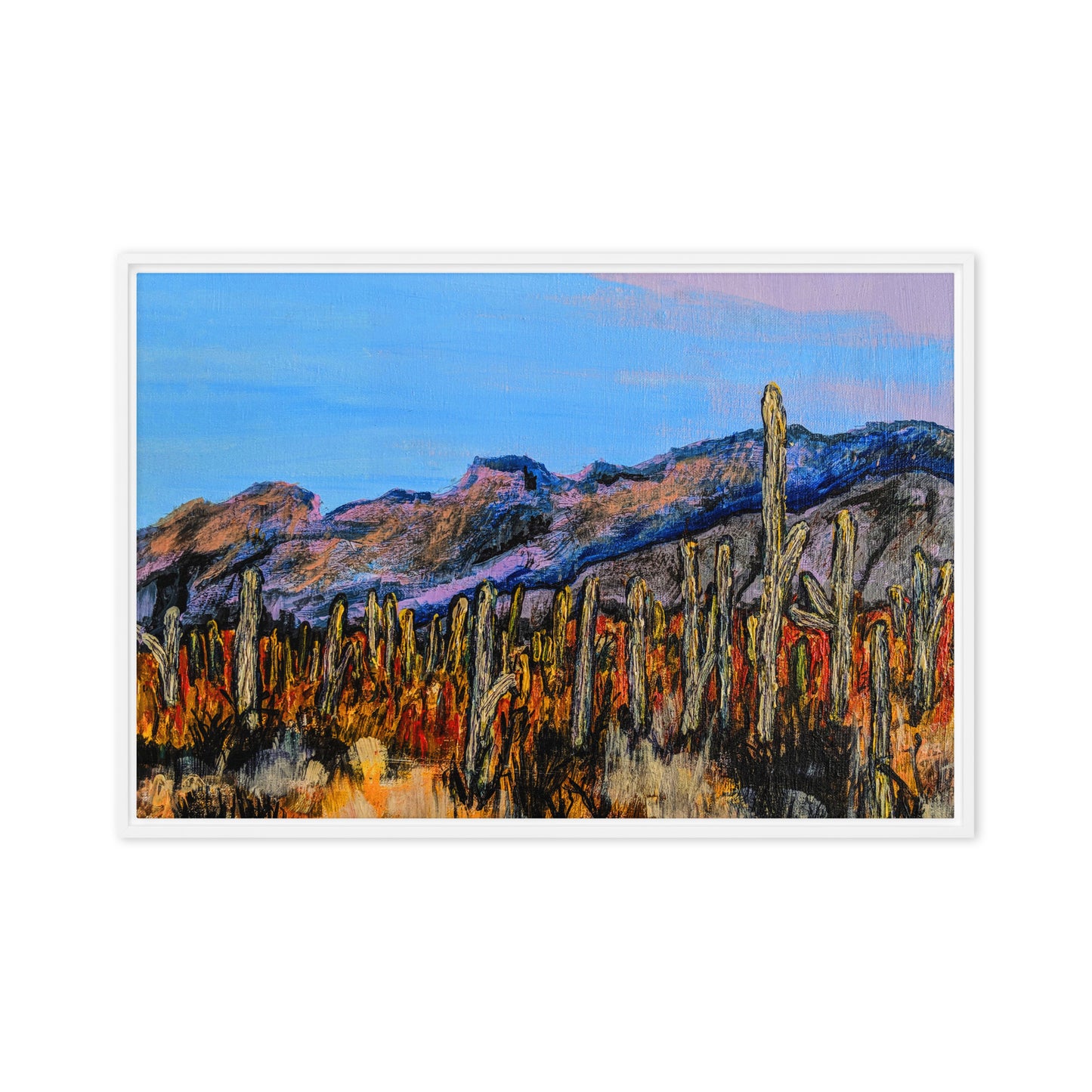 Arizona Desert Afternoon- Framed canvas