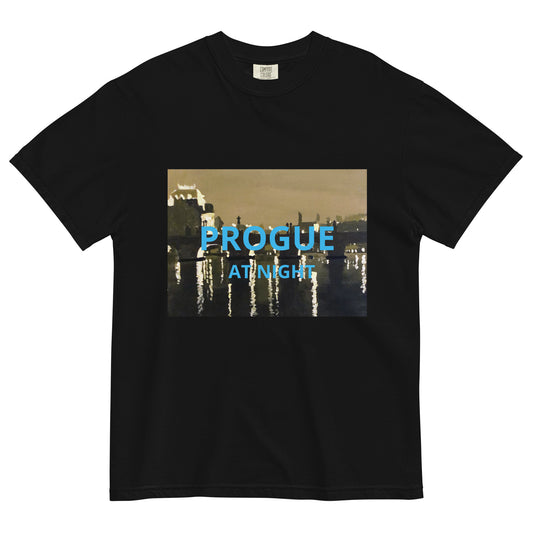 PROGUE AT NIGHT-  Unisex garment-dyed heavyweight t-shirt