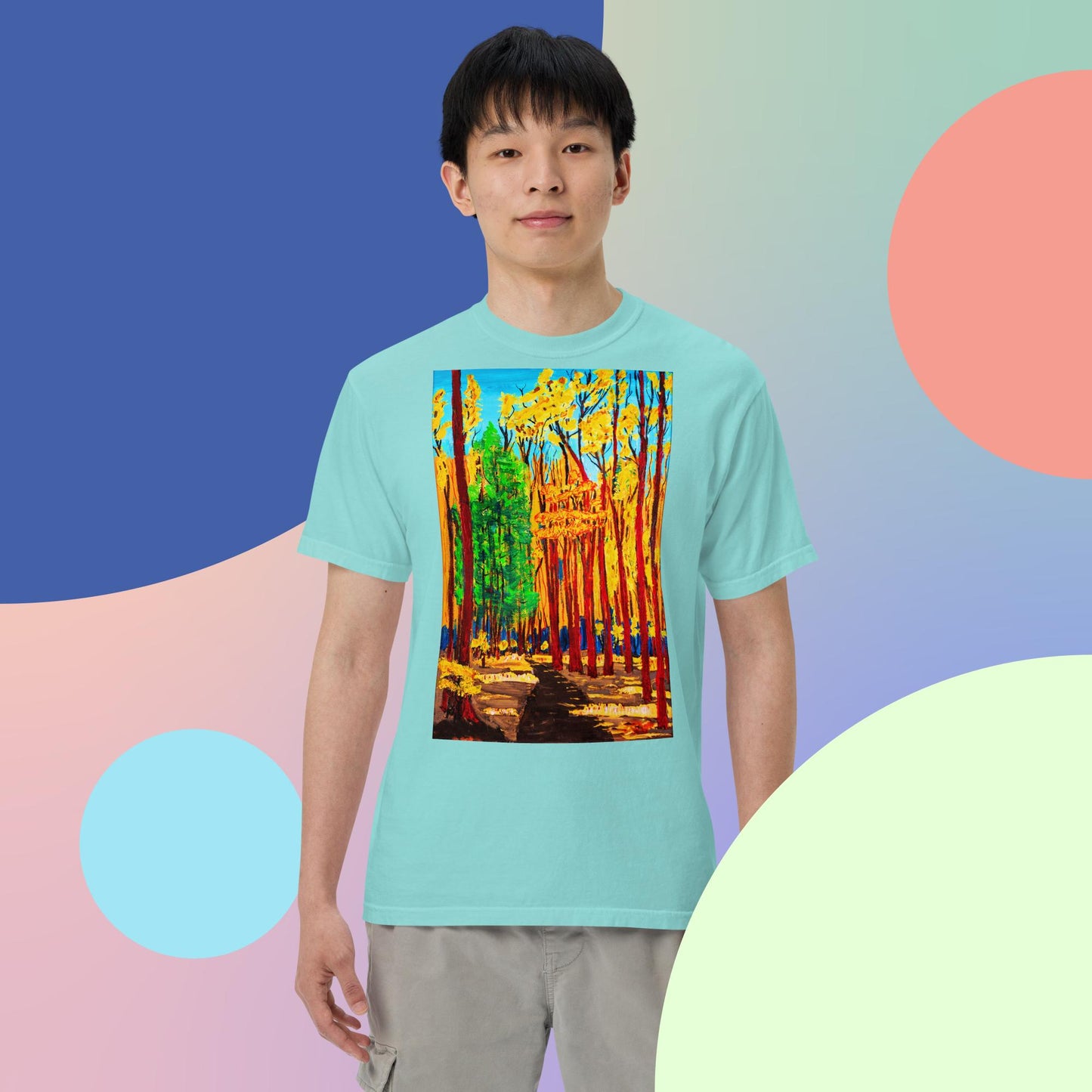 Tahoe Woods-  Unisex garment-dyed heavyweight t-shirt