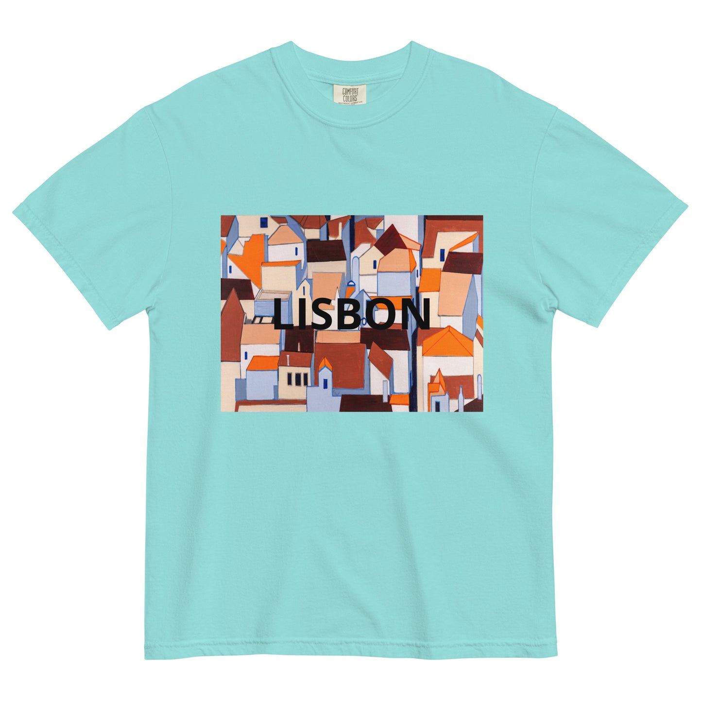 LISBON-  Unisex garment-dyed heavyweight t-shirt