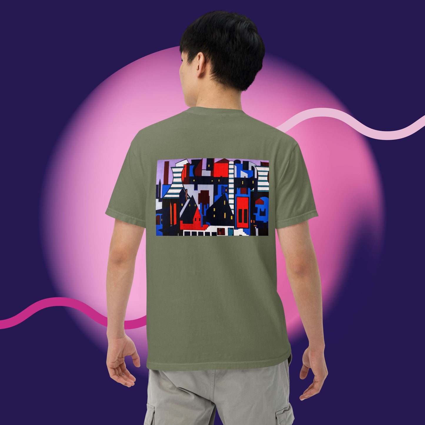 Industrial City-  Unisex garment-dyed heavyweight t-shirt