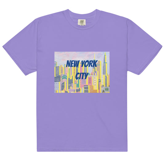 NEW YORK T-SHIRT-  Unisex garment-dyed heavyweight t-shirt